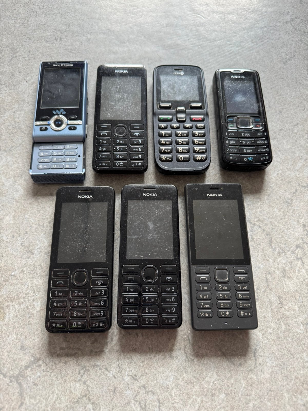 7 oude gsm’s, Telecommunicatie, Ophalen of Verzenden, Zo goed als nieuw