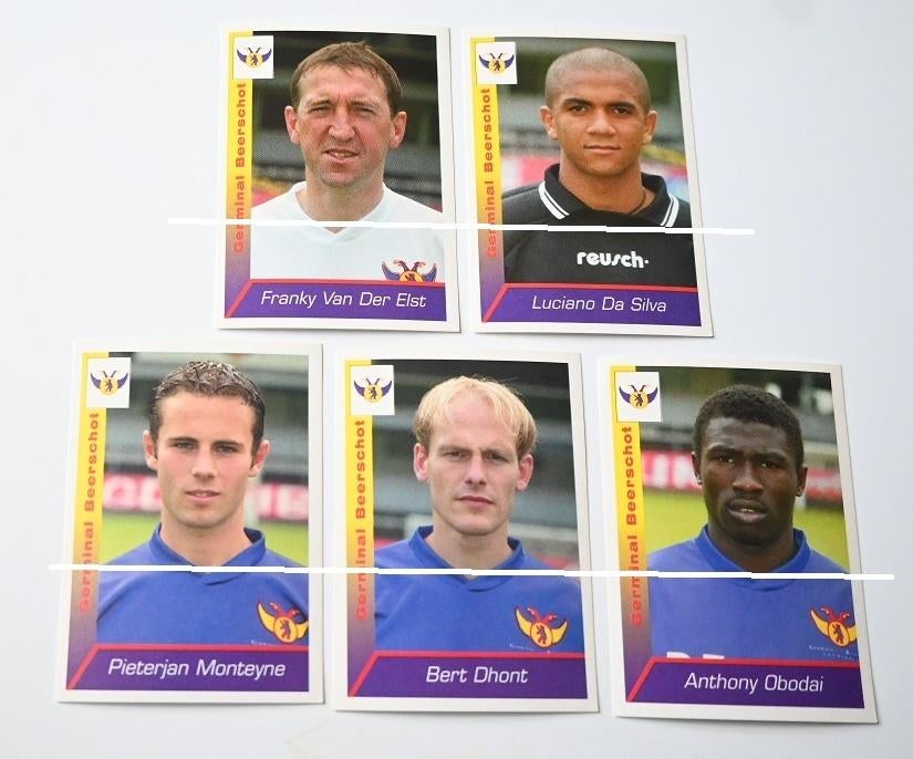 Panini / Football 2003 / Germinal Beerschot / 5 stickers, Verzamelen, Verzenden, Zo goed als nieuw, Poster, Plaatje of Sticker