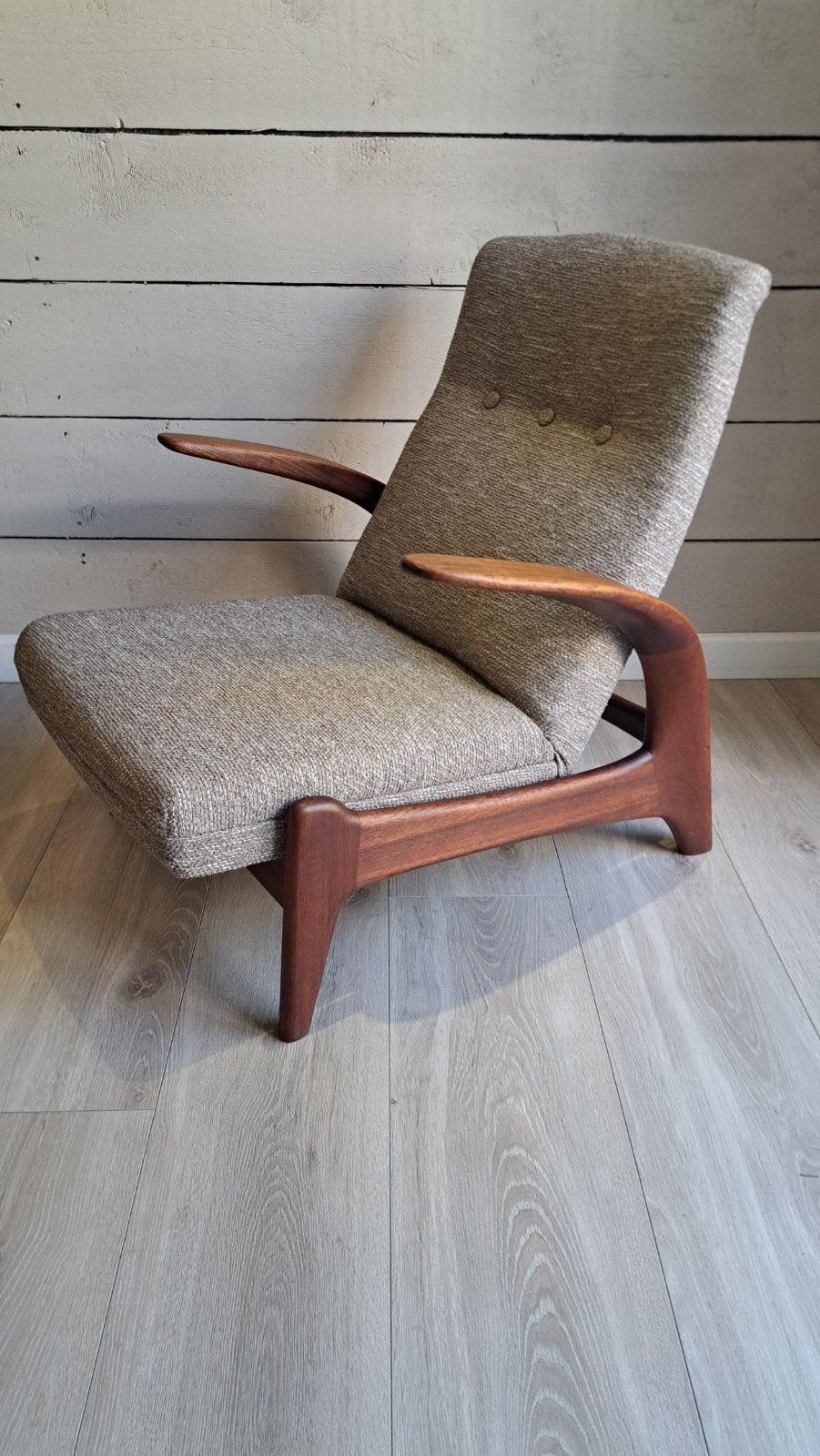 Vintage fauteuil jaren 60, Ophalen, Zo goed als nieuw, Vintage