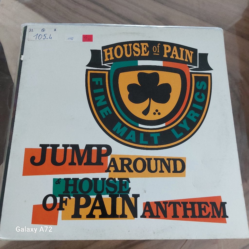 house of pain jump around 12 inch maxi, Cd's en Dvd's, Vinyl | Hiphop en Rap, Ophalen of Verzenden, 1985 tot 2000, Gebruikt, 12 inch