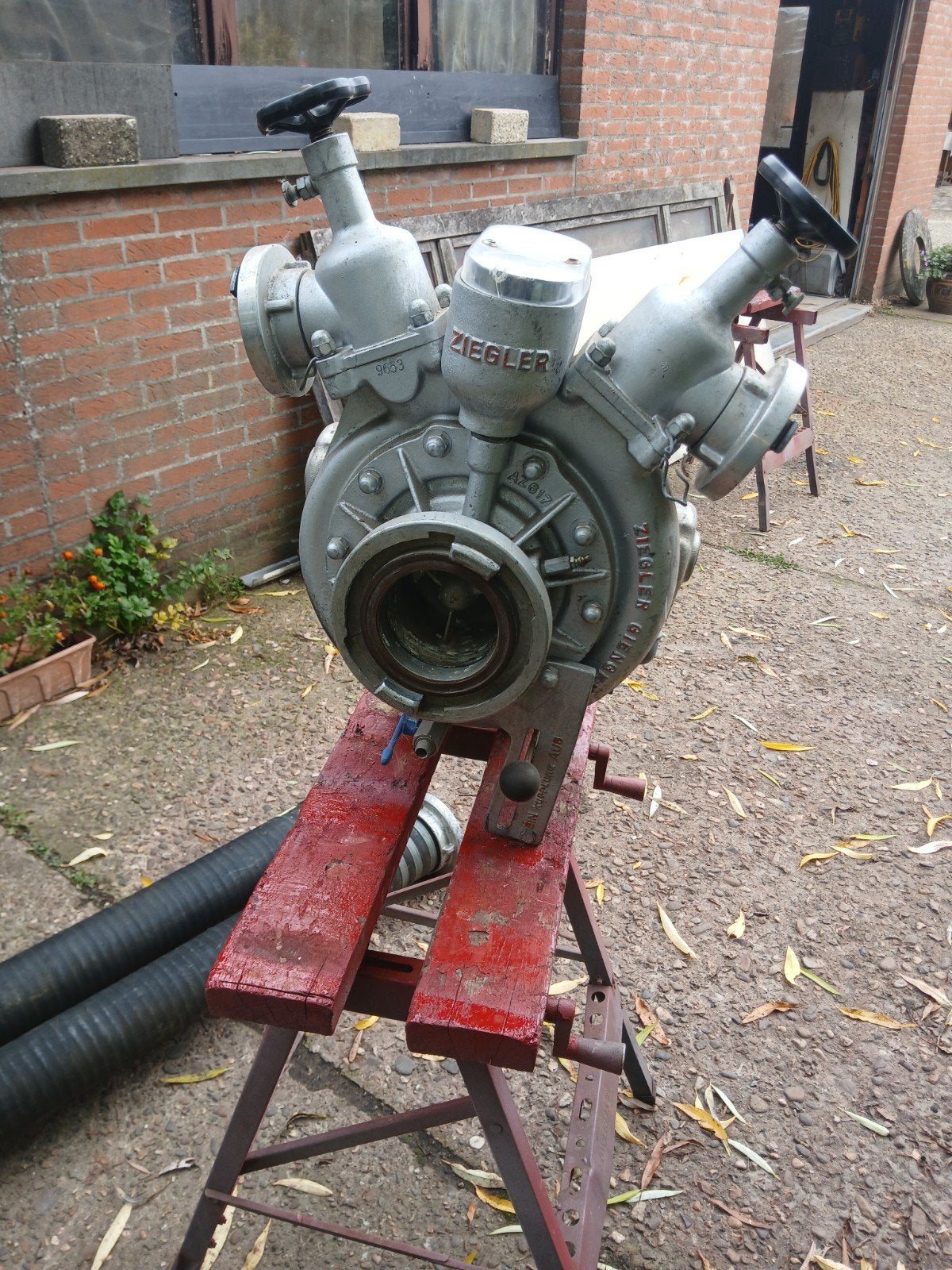 ziegler fp8/8 brandweerpomp, Ophalen