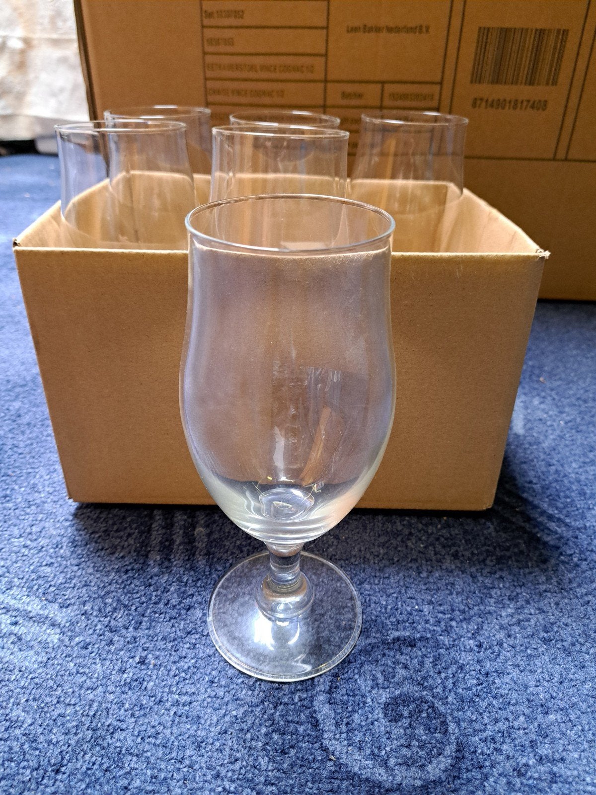 sangria glazen, Ophalen