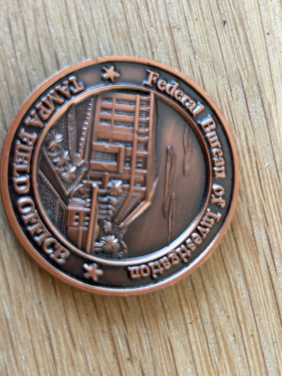 Challenge coin Fbi Tampa, Ophalen of Verzenden, Overige materialen
