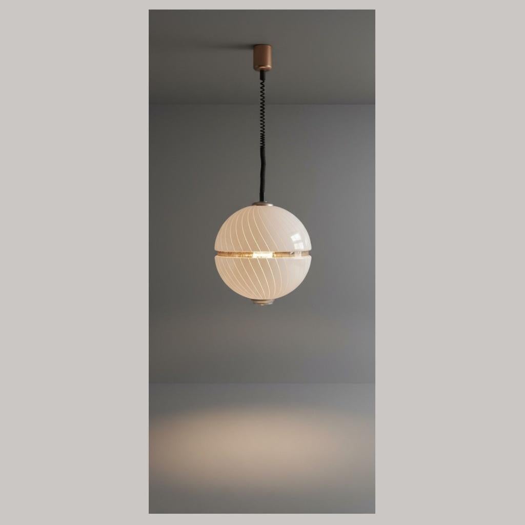 Vintage Guzzini hanglamp, Ophalen, Kunststof, Gebruikt, 50 tot 75 cm
