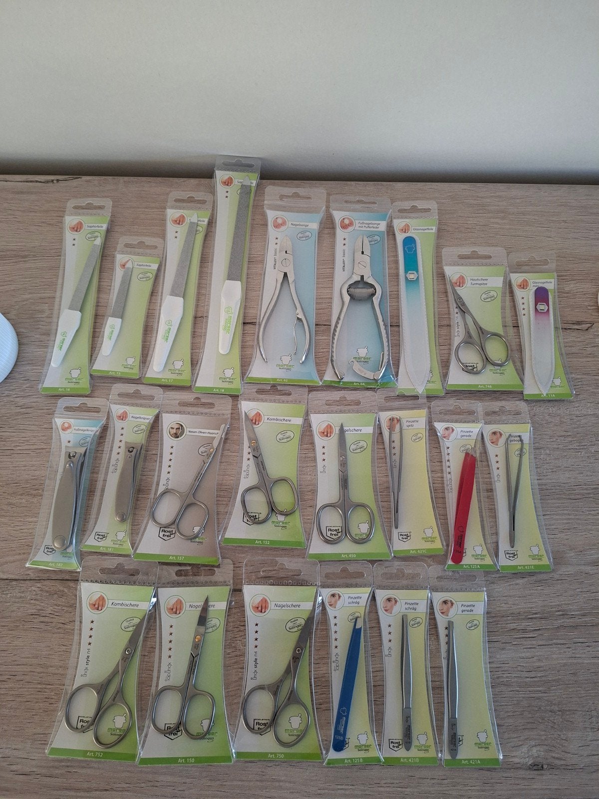 23 delige Manicure-Pedicureset Müller- Solingen, Hobby & Loisirs créatifs, Scrapbooking, Enlèvement ou Envoi