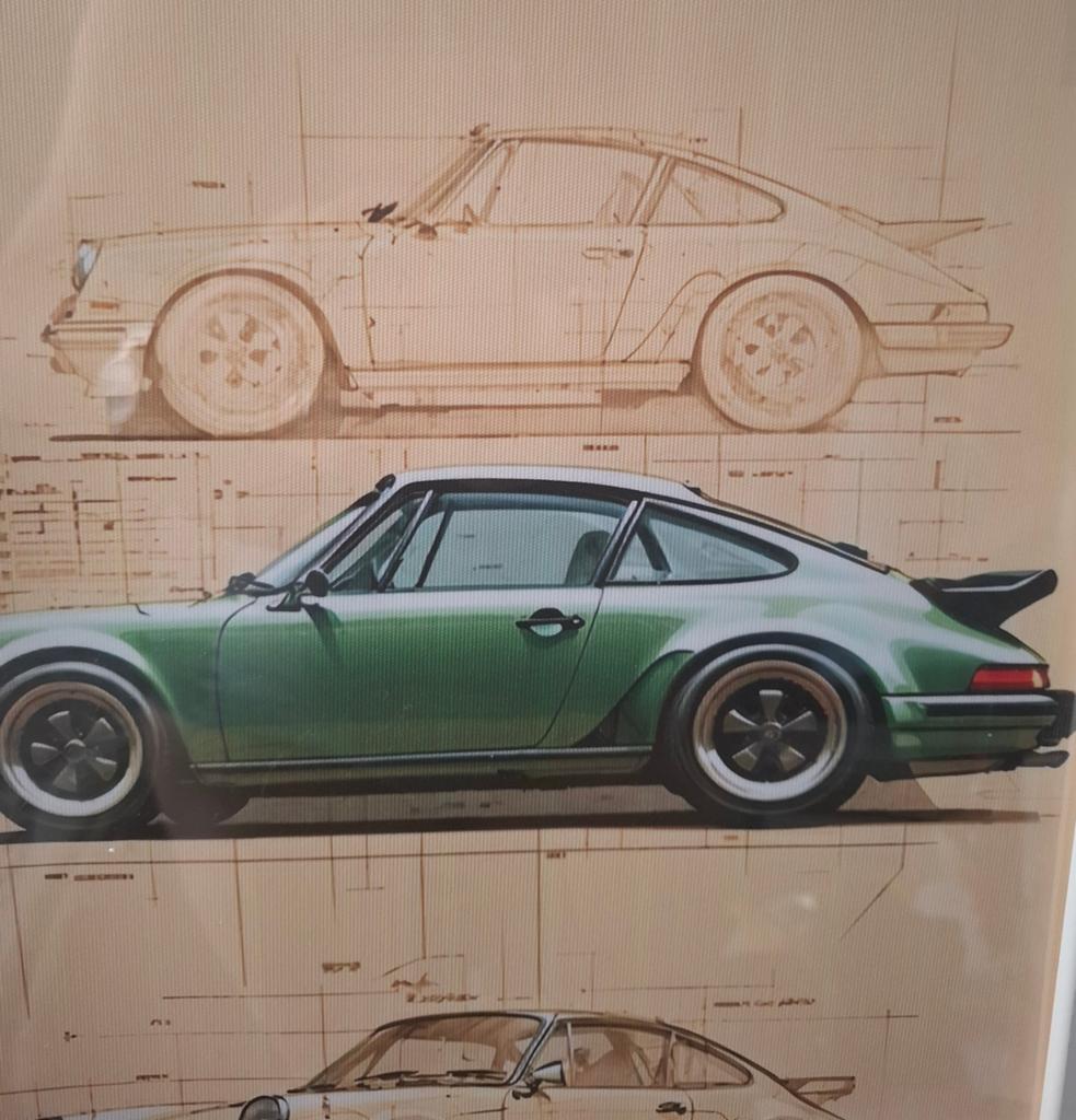 Porsche 911 print, Ophalen of Verzenden