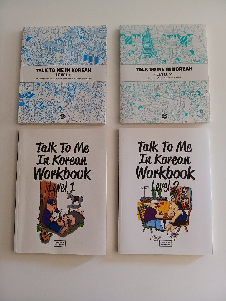 Talk to me in Korean: 2 Handboeken en 2 werkboeken, Boeken, Ophalen of Verzenden, Zo goed als nieuw, Niet van toepassing