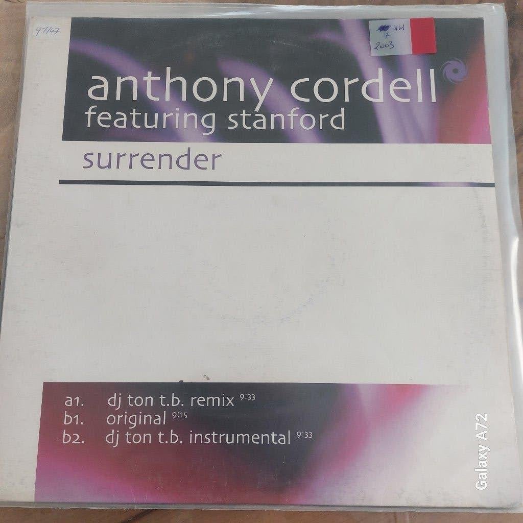 anthony cordell feat stanford surrender 12 inch maxi, Gebruikt, Trance, Ophalen of Verzenden, 12 inch
