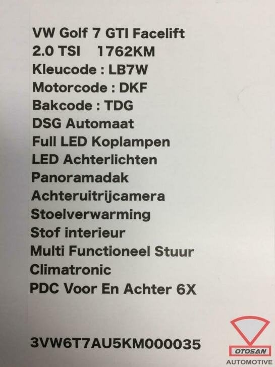 vw golf 7 gti facelift pingelsensor 06k905377a, Volkswagen, Volkswagen AG, Vw@volkswagen.de, Utilisé