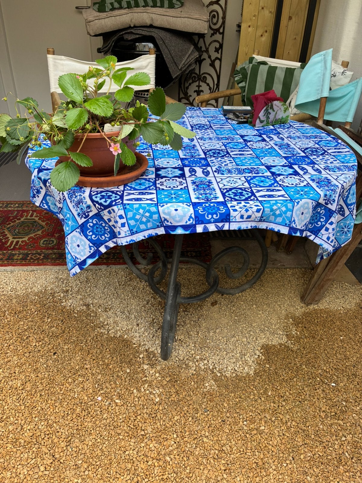 Table ronde à vendre, Jardin & Terrasse, Ensembles de jardin, Comme neuf, Enlèvement
