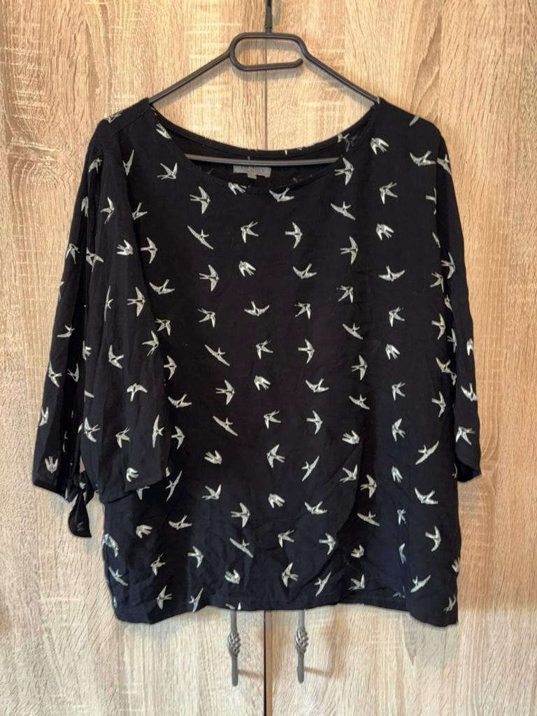 T-shirt liz devy, Kleding | Dames, Ophalen of Verzenden, Zo goed als nieuw, Maat 46/48 (XL) of groter, Zwart