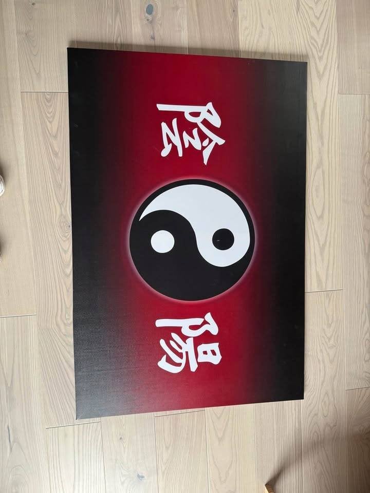 Image murale Ying Yang, 80 cm, Comme neuf, Enlèvement, 120 cm