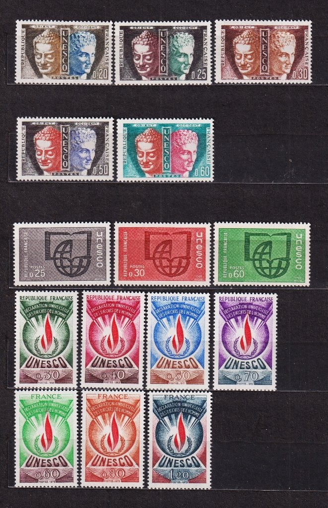 Frankrijk Dienstzegels UNESCO 1960-1985 **, Postzegels en Munten, Verzenden, Postfris