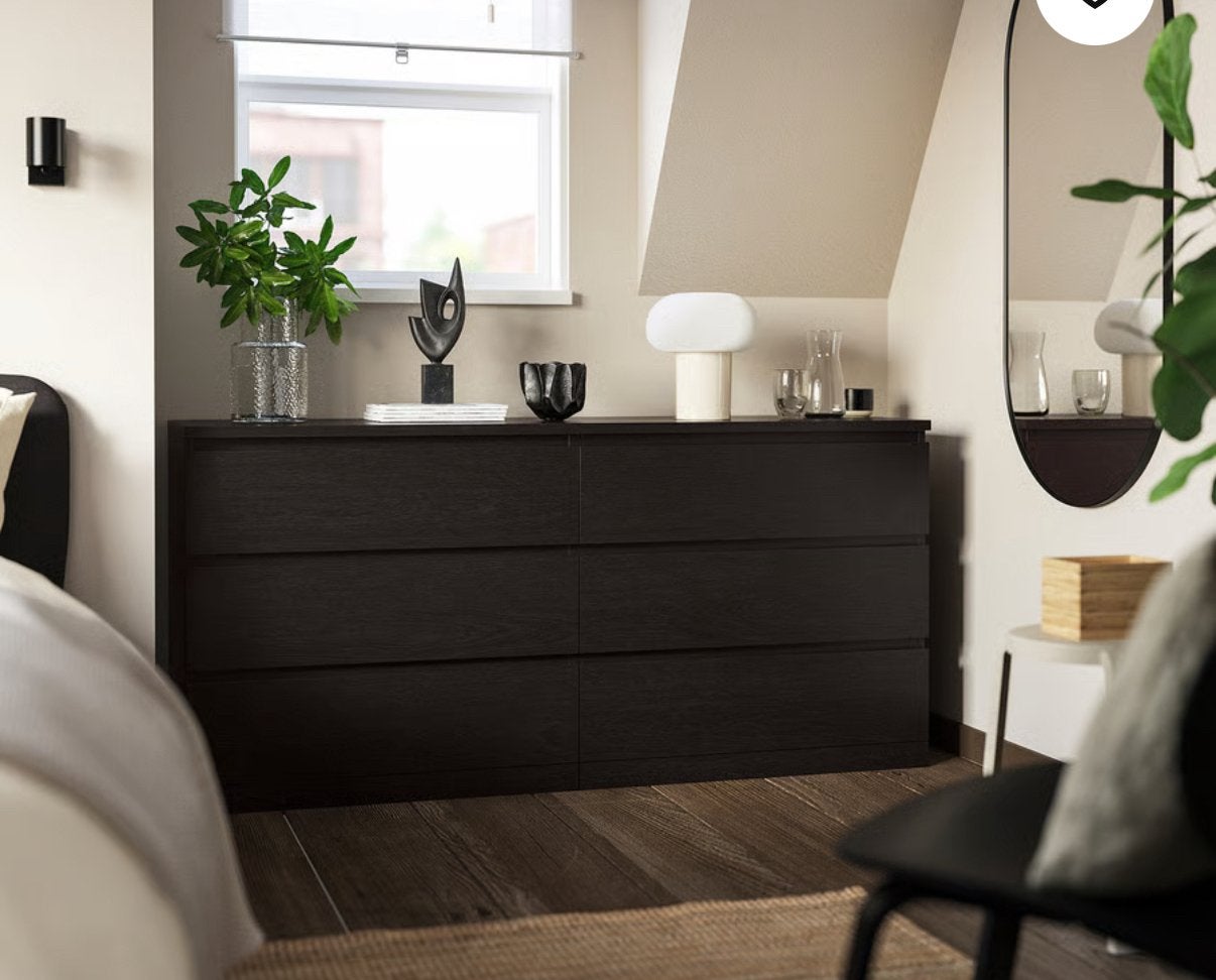 Donker houten dressing Ikea, Enlèvement, Utilisé