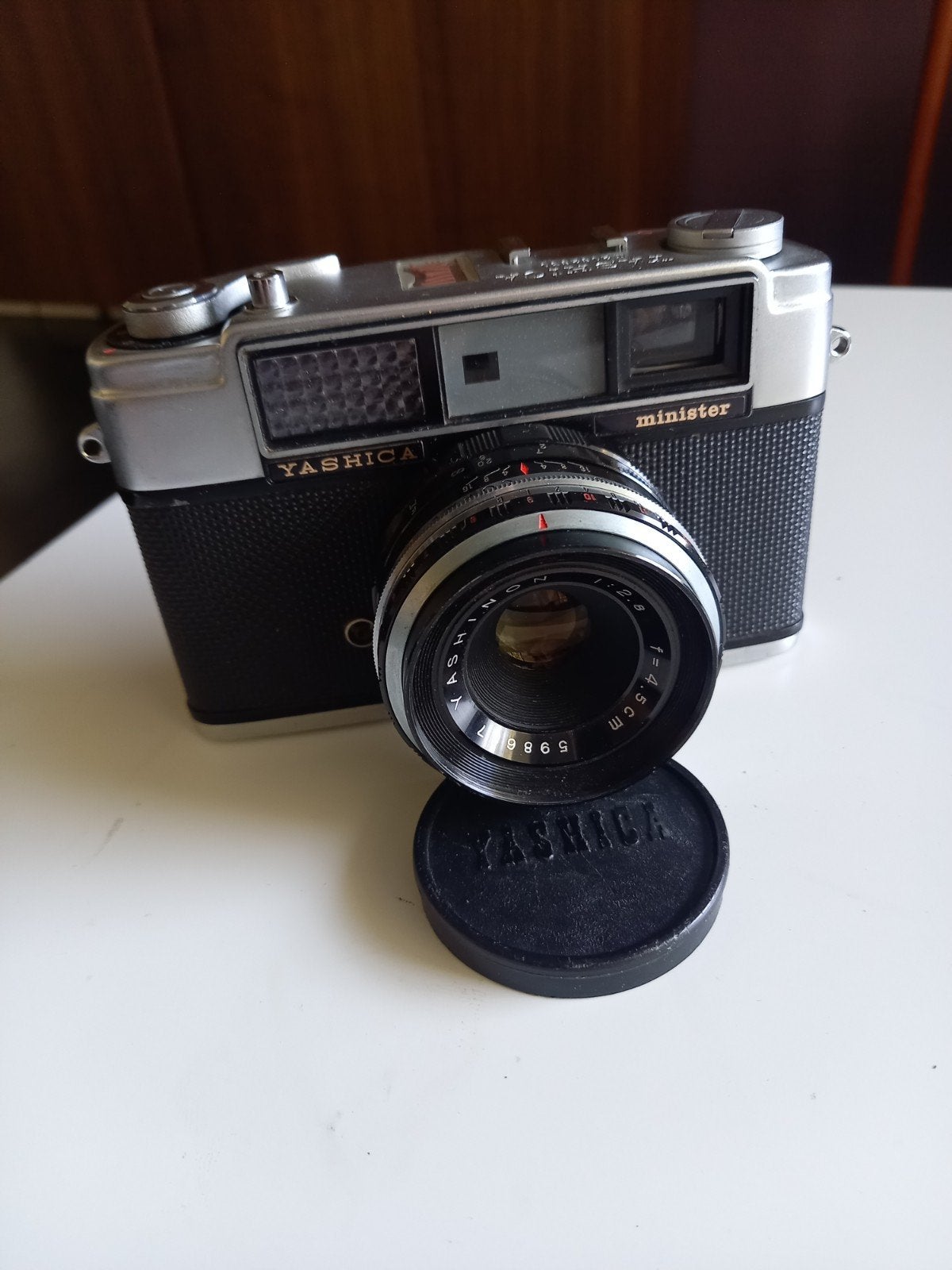 Yashica Minister II, TV, Hi-fi & Vidéo, Enlèvement ou Envoi, Ne fonctionne pas, Reflex miroir, Autres Marques