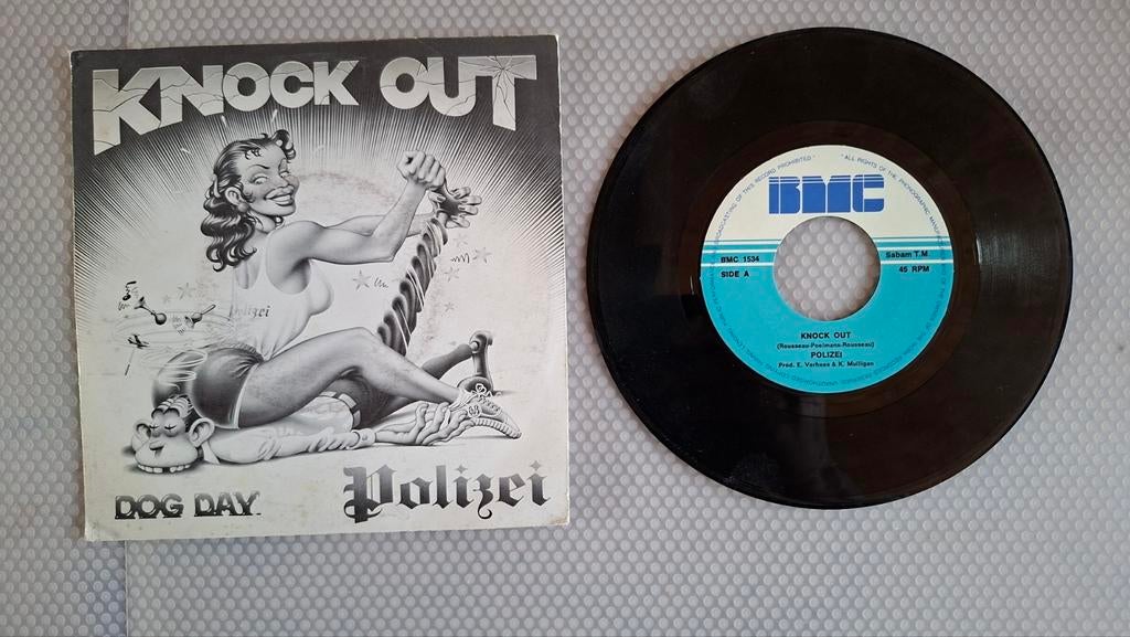 Vinyl Single Polizei – Knock Out / Dog Day – Belgische, Ophalen of Verzenden, Pop, Single