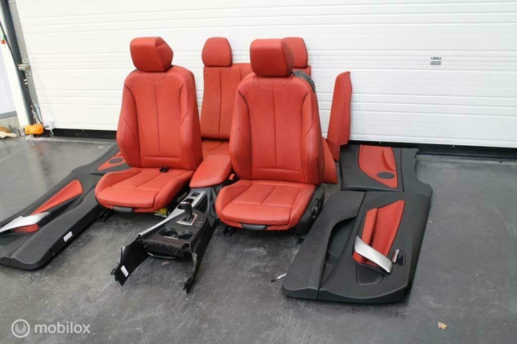 Interieur rood leer bmw 2 serie cabrio f22 f23 f87 2013-..., Auto-onderdelen, Interieur en Bekleding