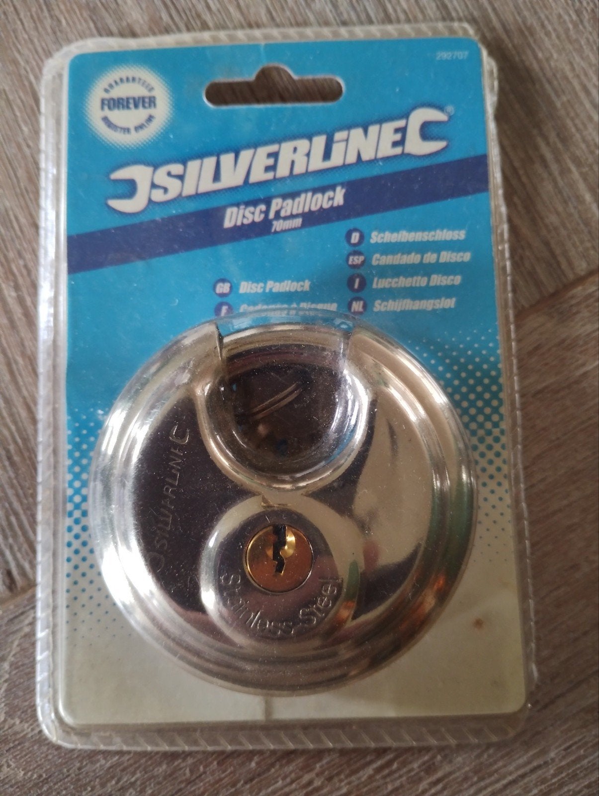 Nouveau cadenas à disque Silverline à 3 clés, Bricolage & Construction, Serrurerie de bâtiment & Dispositif de fermeture, Enlèvement ou Envoi