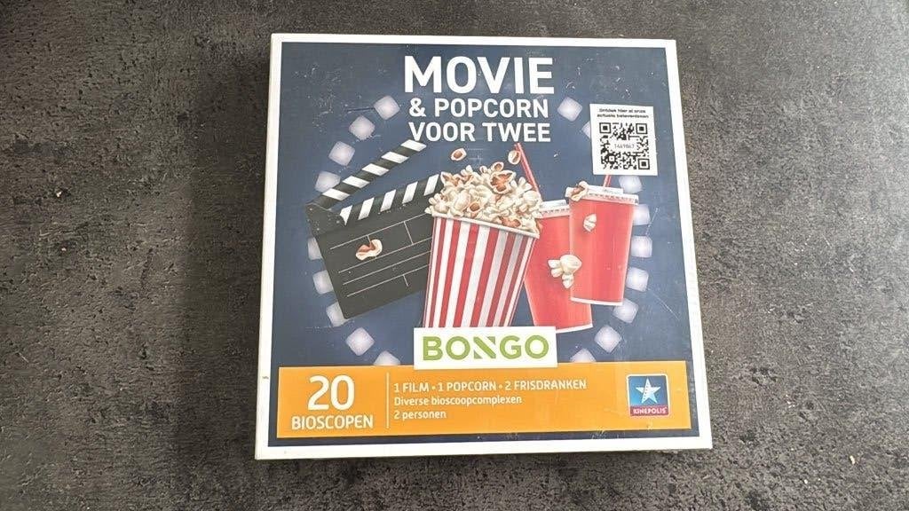 Boîte à bongos Movie & Popcorn pour 2, Tickets & Billets