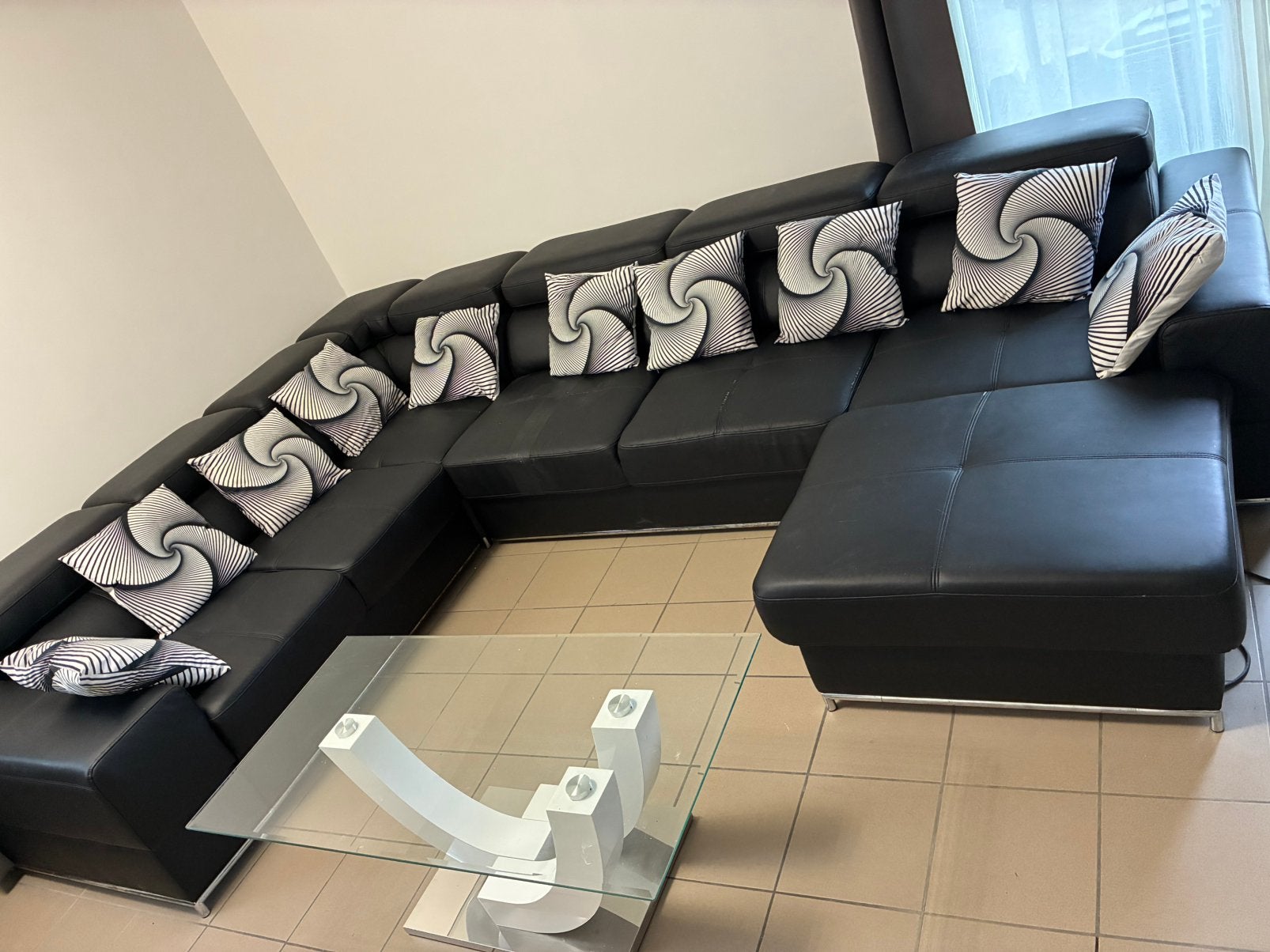 Salon complet avec table, Maison & Meubles, Canapés | Coins salons complets, Enlèvement, Utilisé