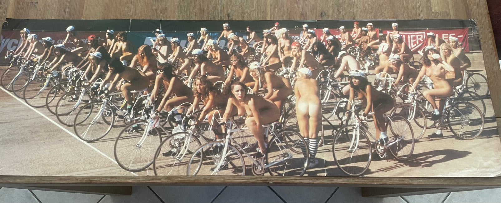 Poster bicycle race vinyle Jazz queen 1978 …faire offre, Ophalen of Verzenden