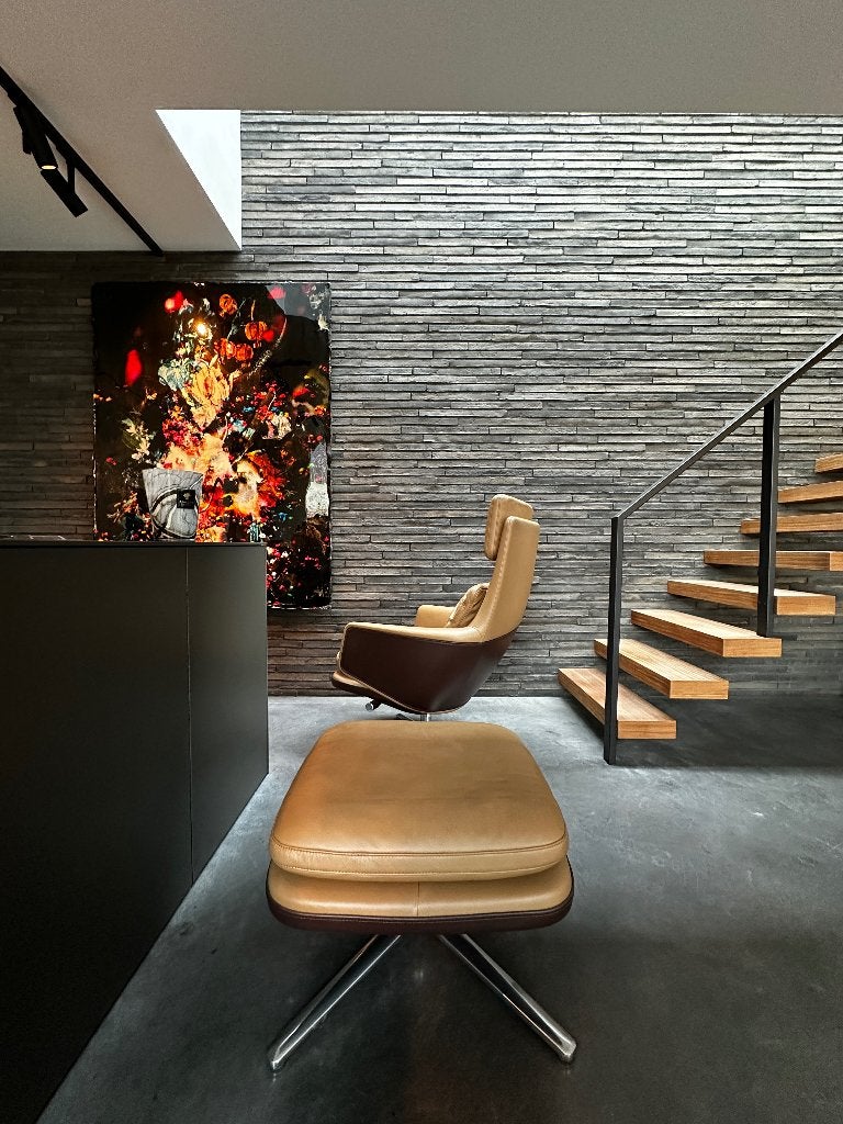 Vitra Grand Relax met Ottoman high-end fauteuil als nieuw, Enlèvement, Comme neuf, Bois, High-end Furniture