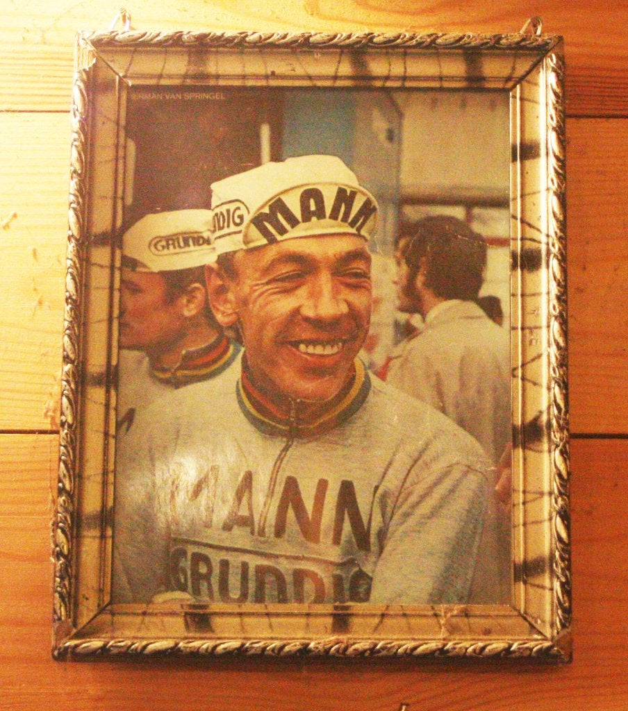 Oude Ingekaderde Foto Van Wielrenner Herman Vanspringel, Verzamelen, Foto's en Prenten, Ophalen of Verzenden, Gebruikt, Foto