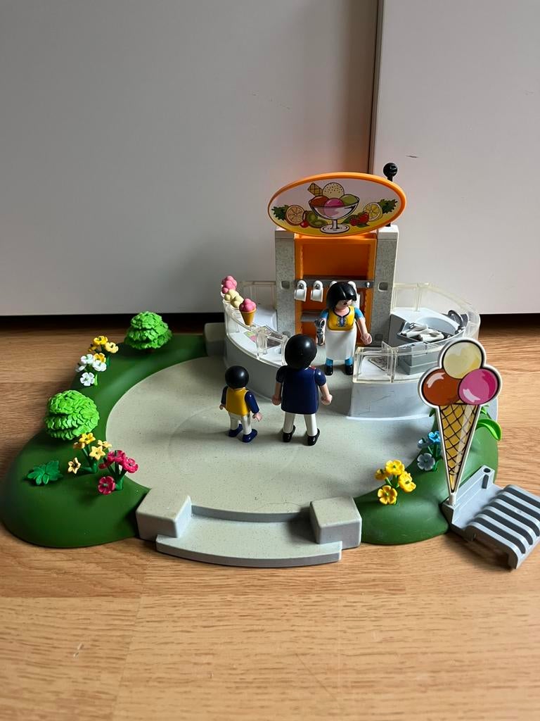 Playmobil ijssalon, Enlèvement ou Envoi, Utilisé, Playmobil en vrac