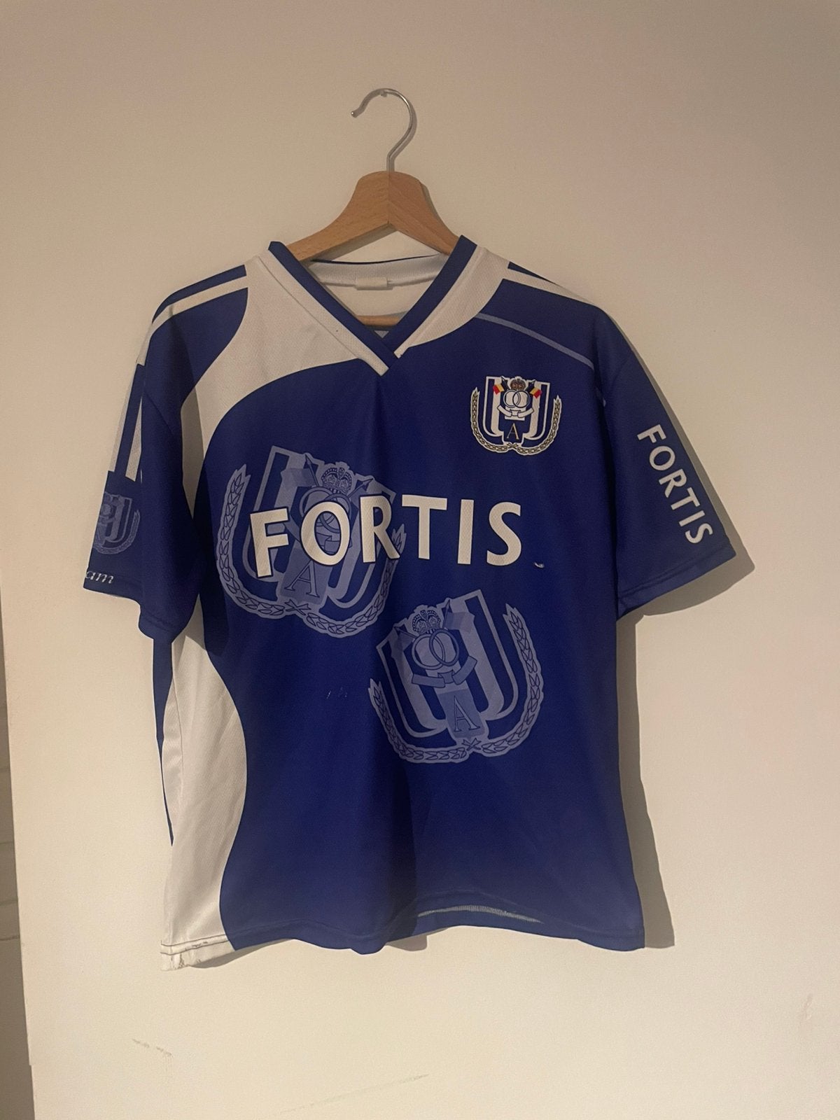 Vintage RSC Anderlecht Thuisshirt 2006-2007 - Adidas Fortis, Sports & Fitness, Taille M, Enlèvement ou Envoi, Utilisé, Maillot