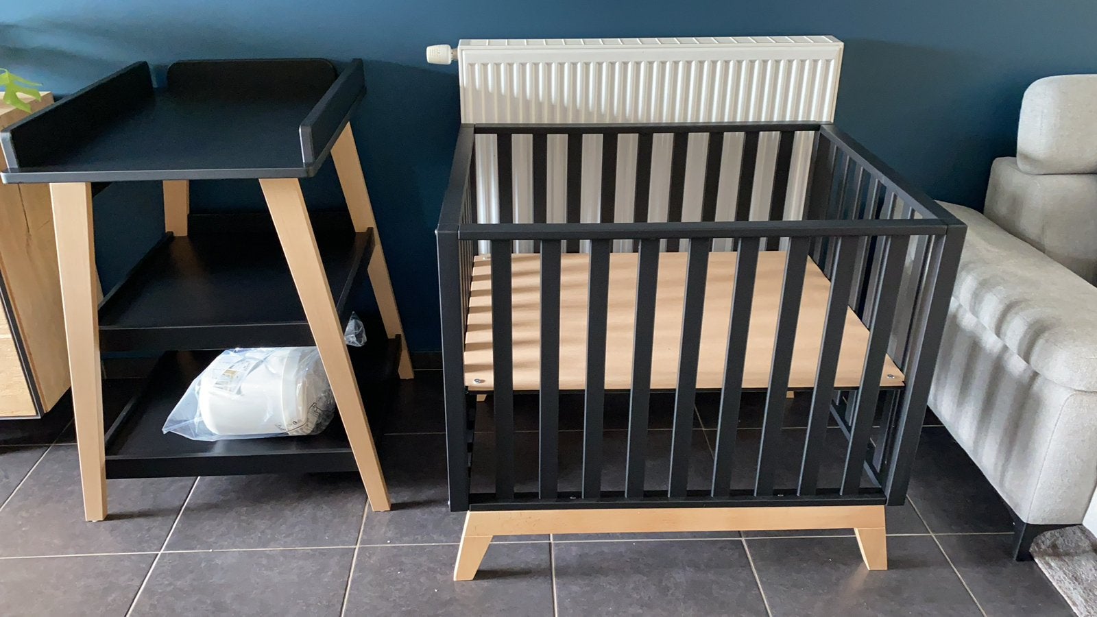 babypark/babybox pericles malmo zwart, Kinderen en Baby's, Ophalen, Zo goed als nieuw