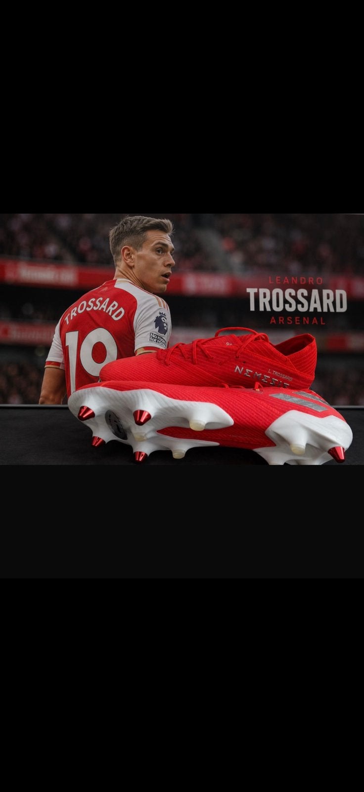Voetbalschoenen Leandro Trossard, Ophalen