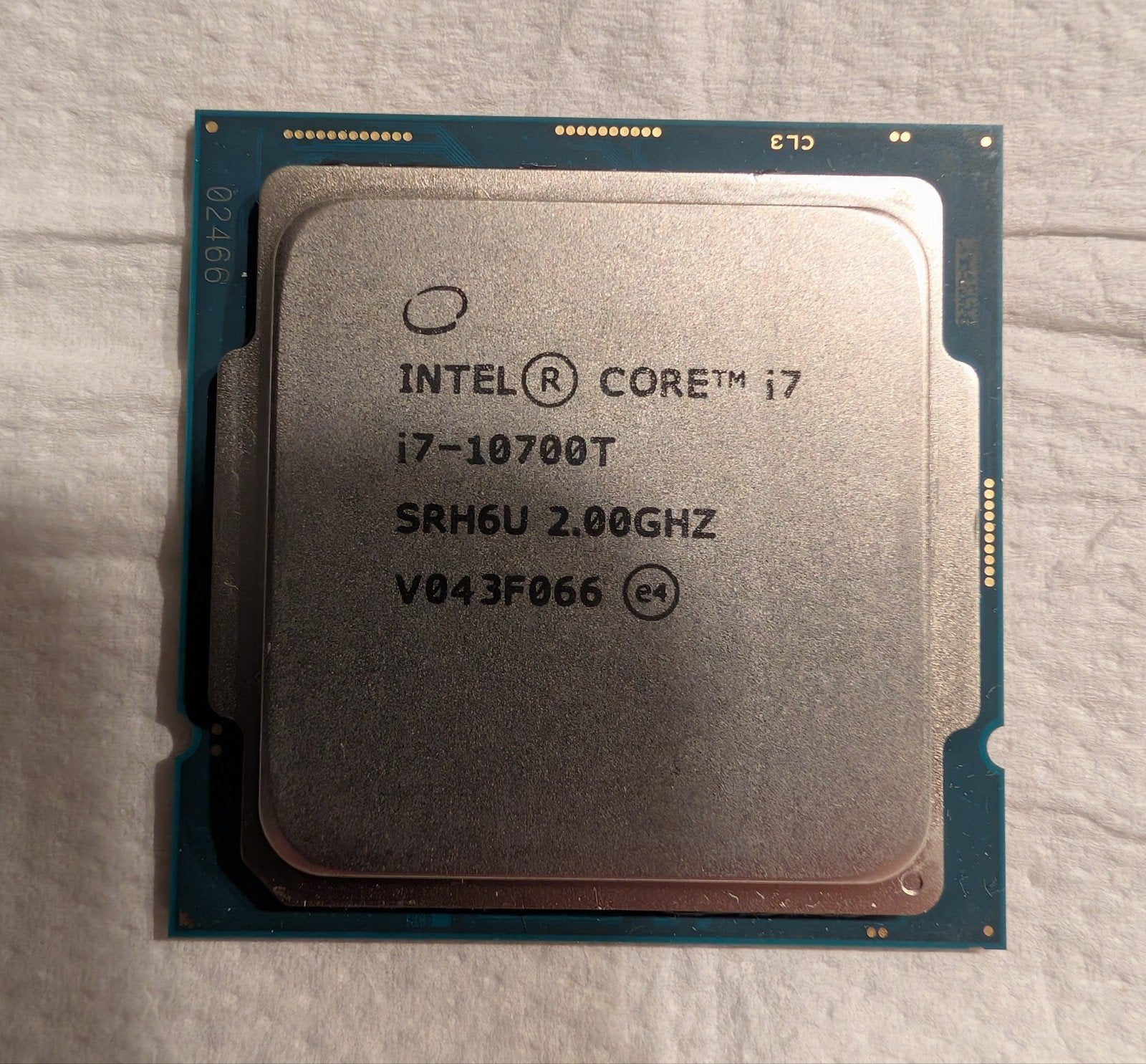Intel core i7-10700T, Ophalen