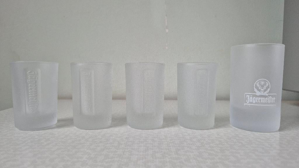 Art. 990 JÄGERMEISTER - Diverse Borrelglaasjes, Ophalen, Zo goed als nieuw, Borrel- of Shotglas