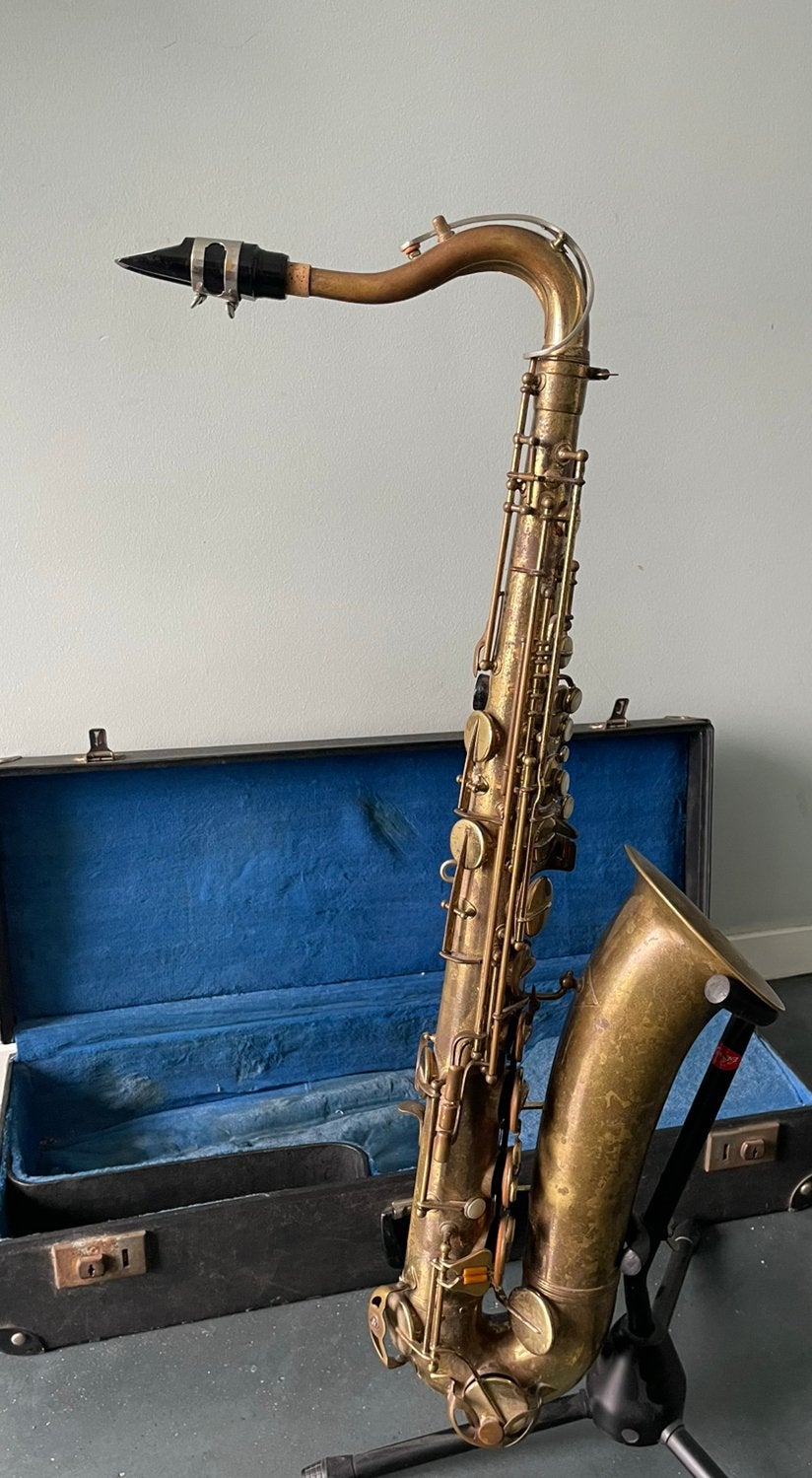 Tenor Saxofoon, Muziek en Instrumenten, Blaasinstrumenten | Saxofoons, Ophalen, Gebruikt, Tenor, Met koffer