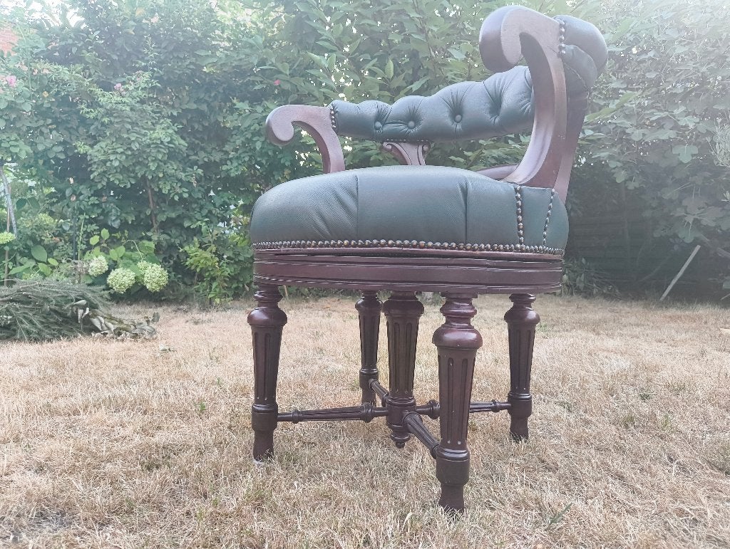 Luxe Chesterfield bureaustoel | Echt Engelse stijl, Antiek en Kunst, Ophalen