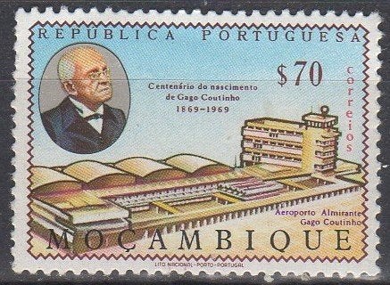 Portugees Mozambique - Luchtvaartpionier Gago Coutinho -1969, Postzegels en Munten, Ophalen of Verzenden, Postfris