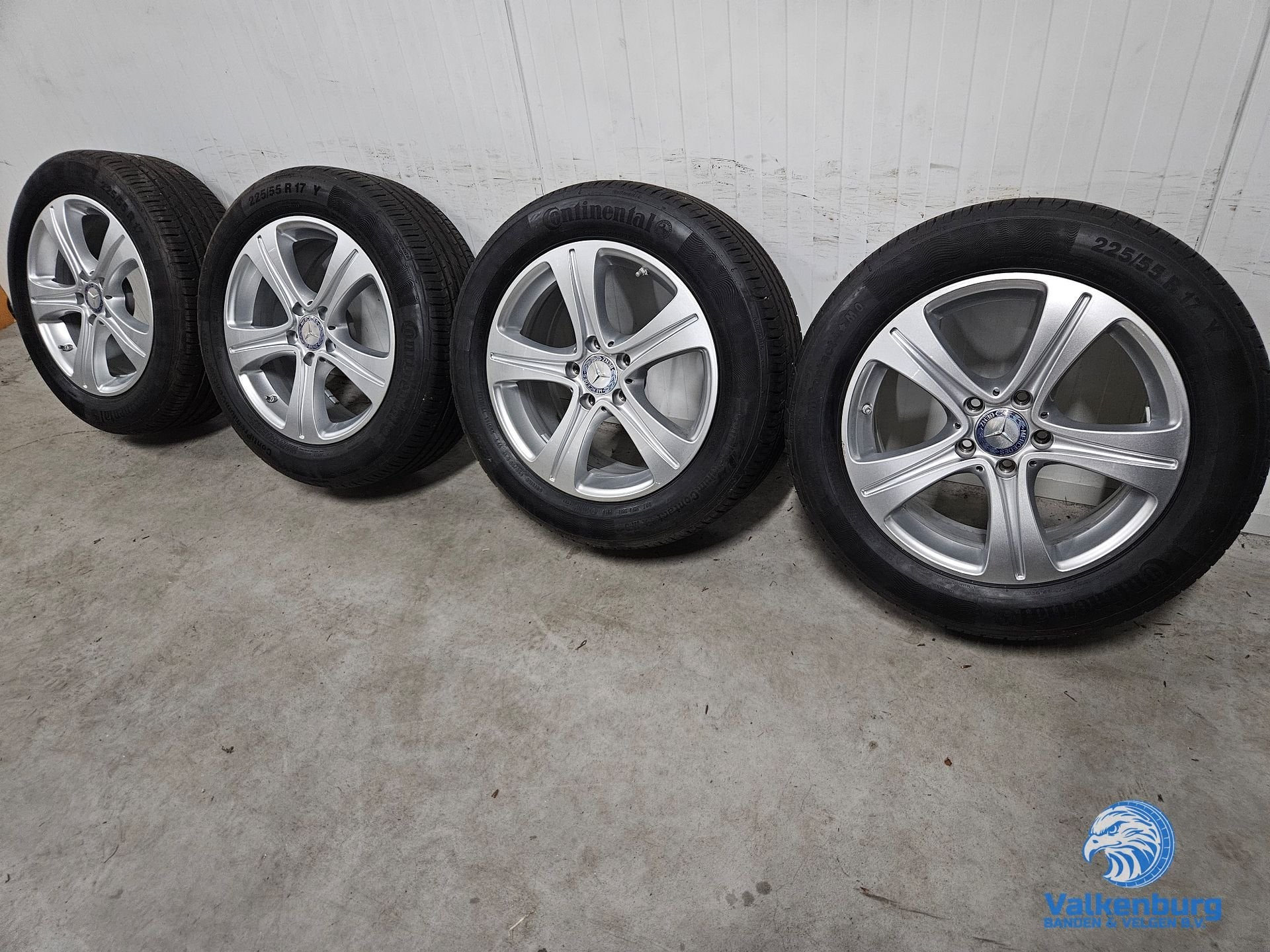 6-7mm! Originele Mercedes E-klasse W213 TPMS 17 inch velgen, Auto-onderdelen, Banden en Velgen, Banden en Velgen, Zomerbanden