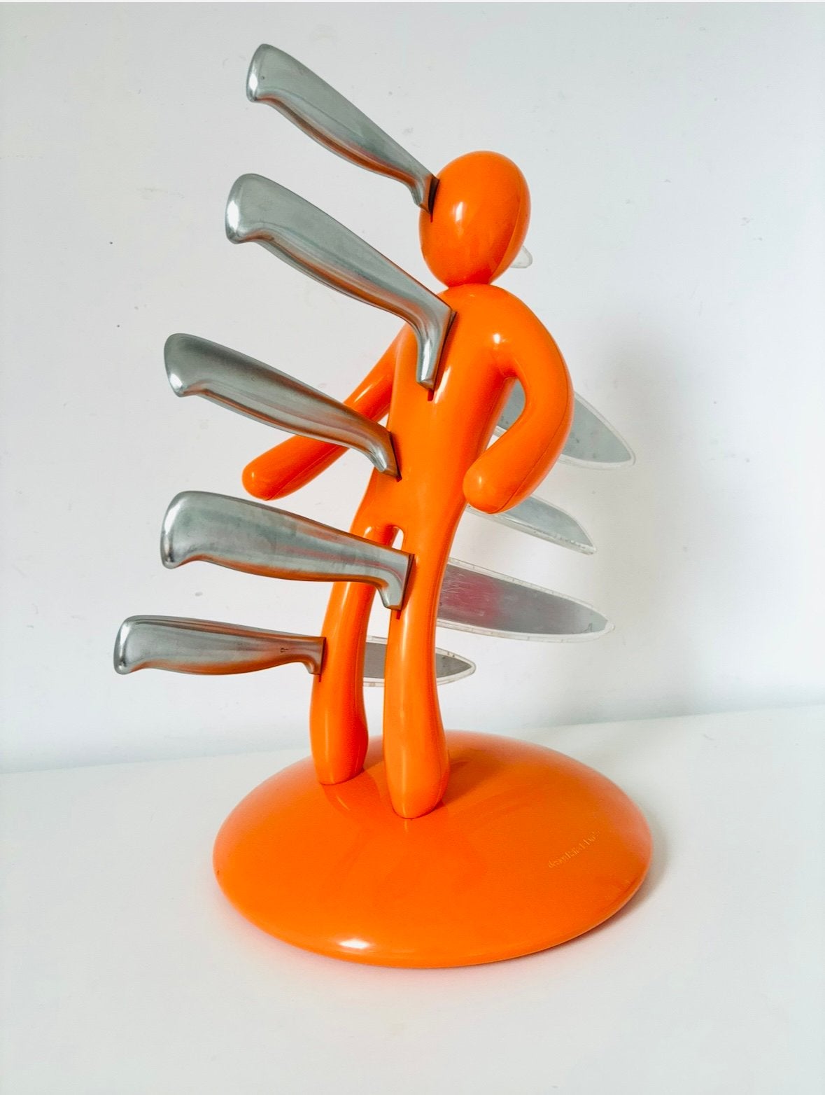 Bloc Couteaux "Voodoo" – Design Iconique Orange, Maison & Meubles, Accessoires pour la Maison | Autre, Utilisé, Plastique, Orange