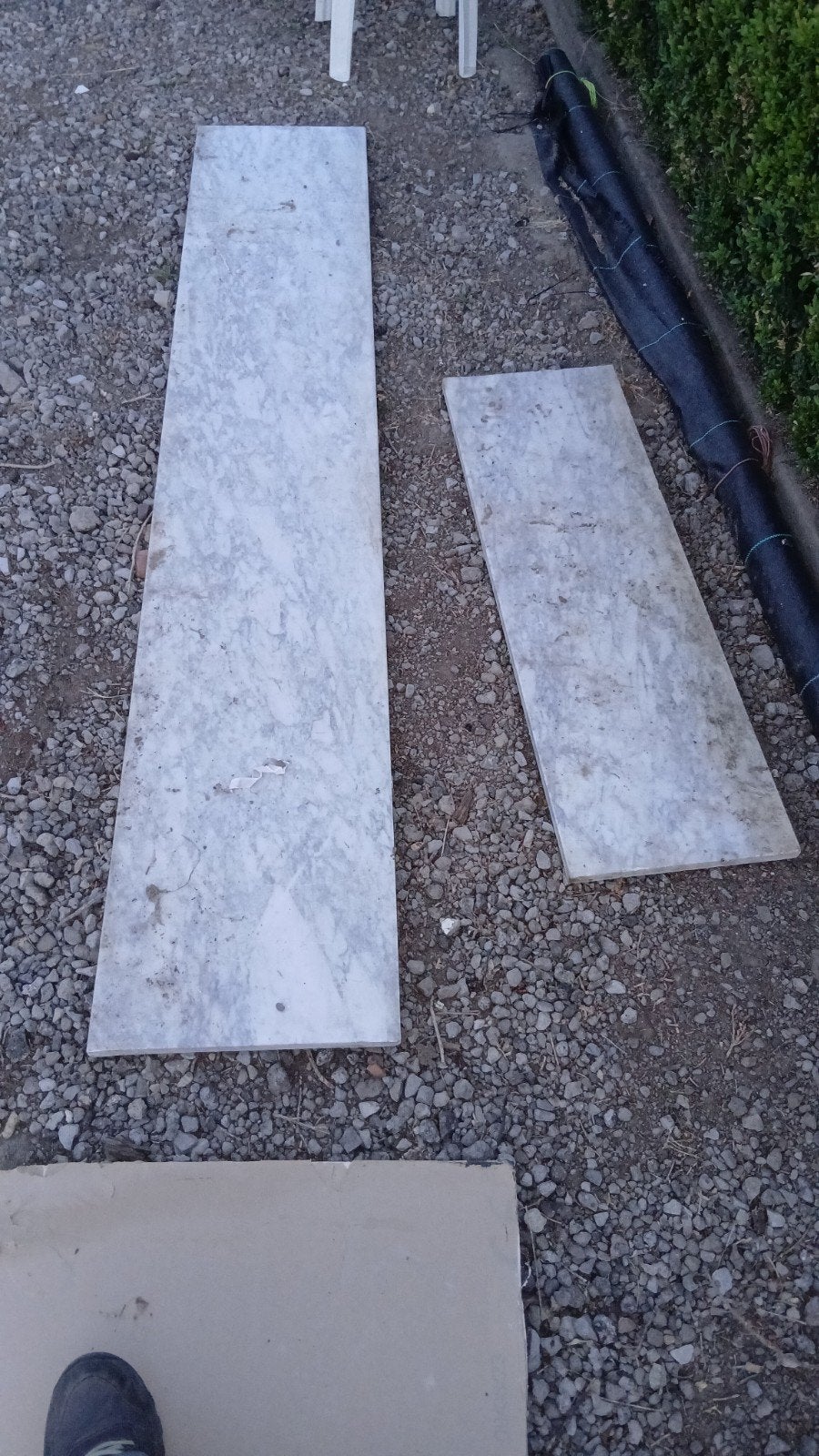 3 marmeren venstertabletten, Bricolage & Construction, Plinthes & Finitions, Enlèvement