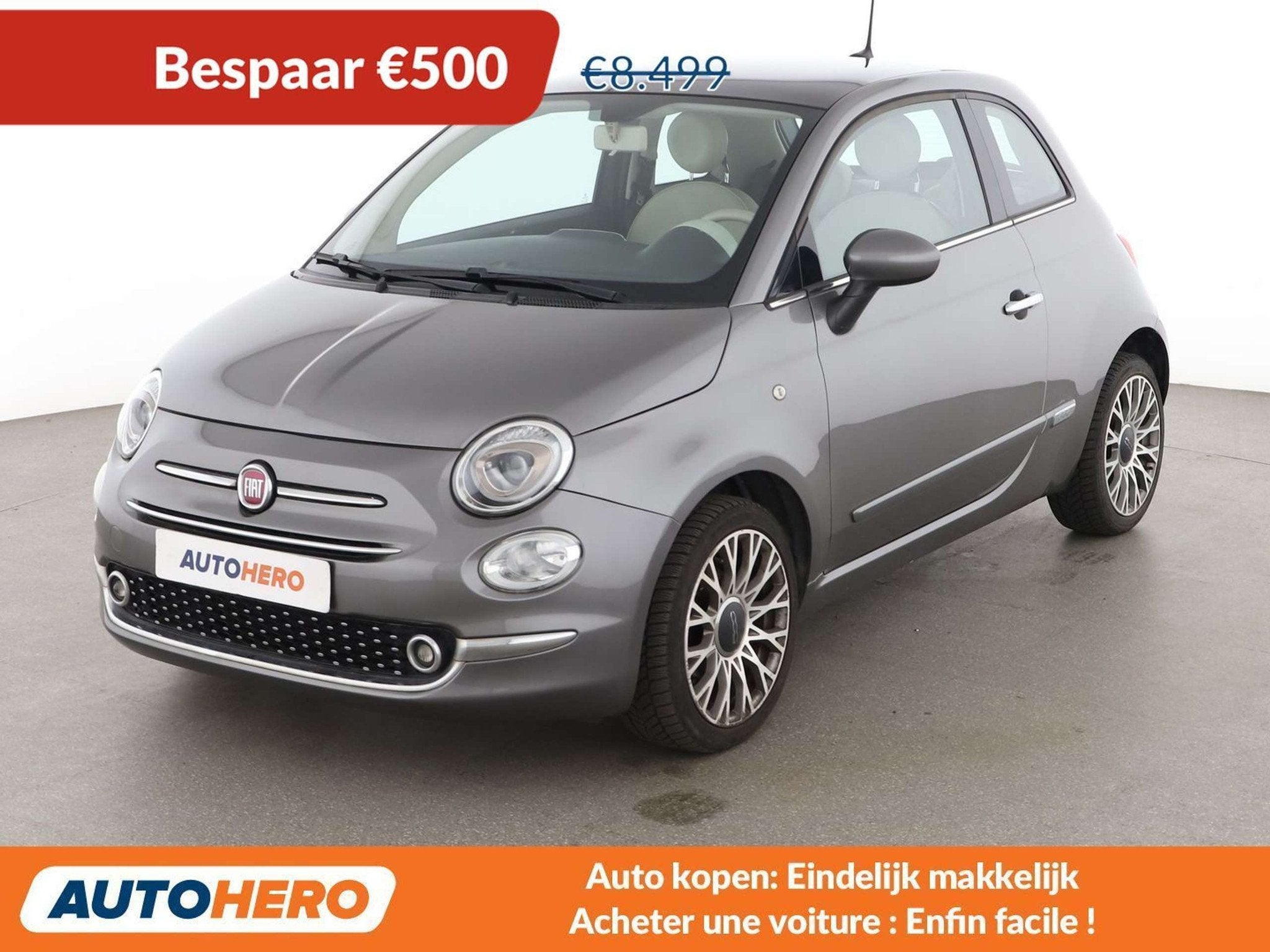 Fiat 500 1.2 Lounge (bj 2017), Auto's, Fiat, Voorwielaandrijving, 4 zetels, Gebruikt, 1242 cc