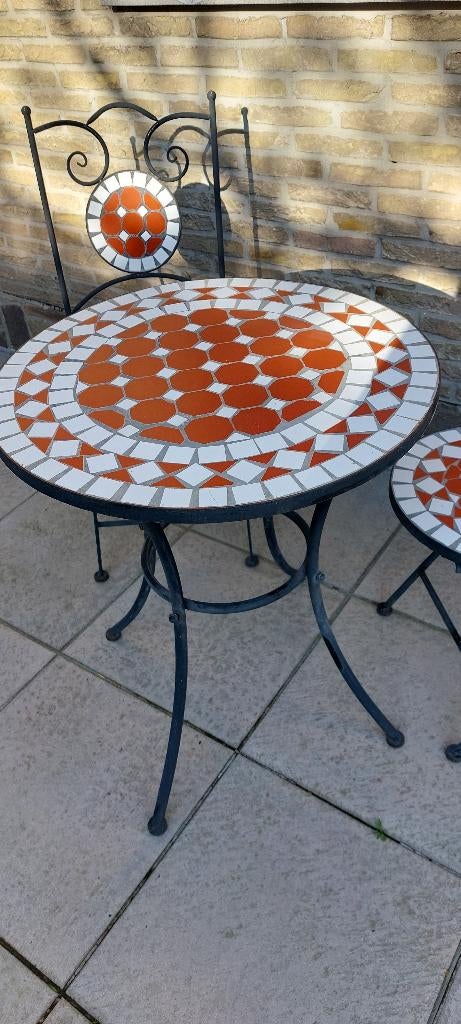 Bistro tuinset - 3-delig, Overige materialen, Gebruikt, Stoel, Tuinset