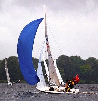 Open zeilboot met trailer, Watersport en Boten, Zeilen en Zeiltoebehoren, Gebruikt, Grootzeil, Ophalen