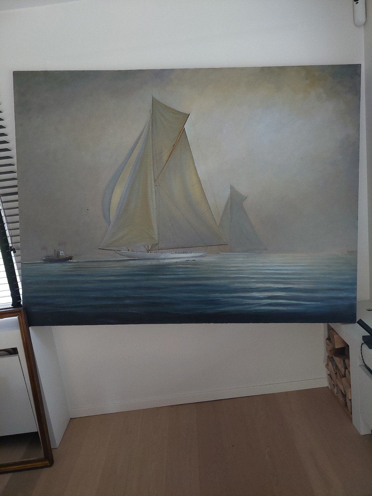 Peinture sur toile, Enlèvement, Peint à la main, Maritime / eau, Toile