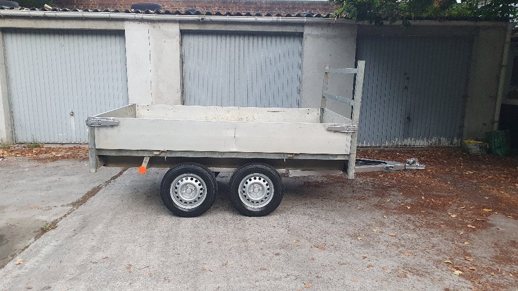 Remorque double essieux 750kg Aluminium 2,60cm/1,55cm, Autos : Divers, Enlèvement ou Envoi, Comme neuf