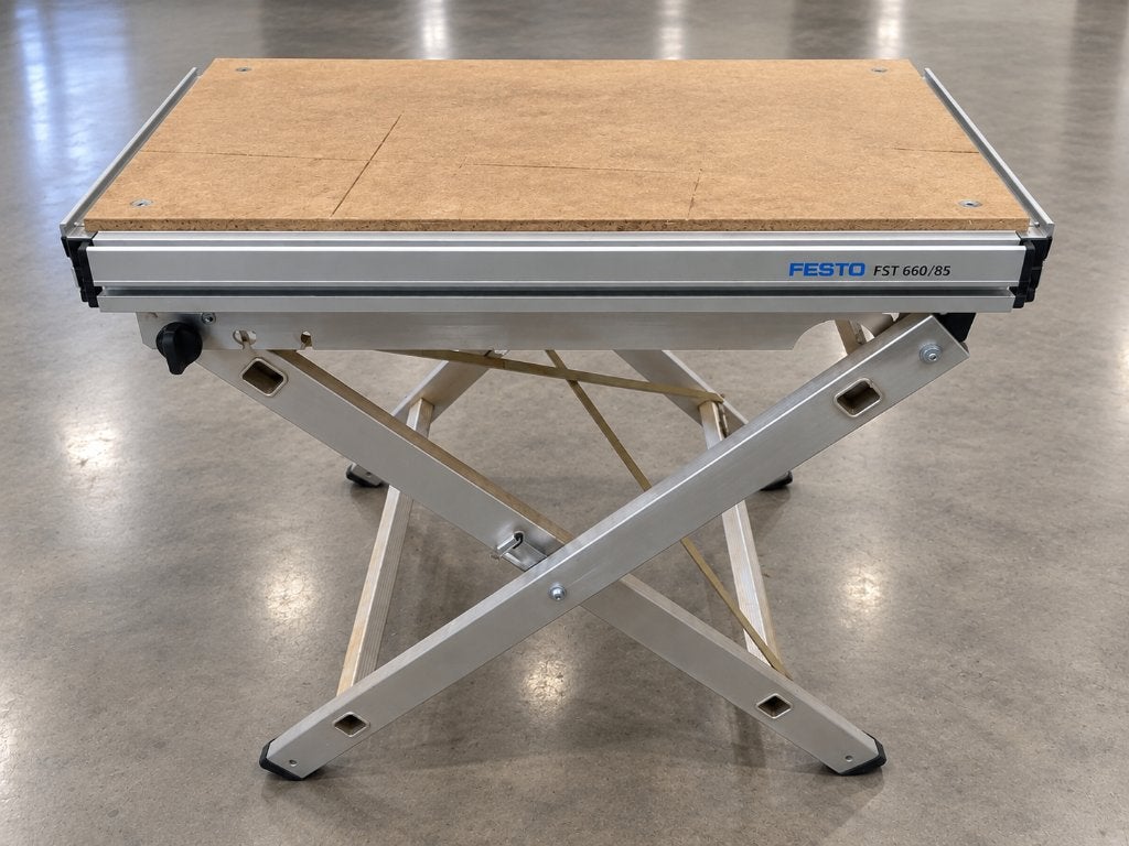 Festo FST 660/85 professionele inklapbare werktafel, Ophalen, Gebruikt, 70 tot 120 cm, Inklapbaar