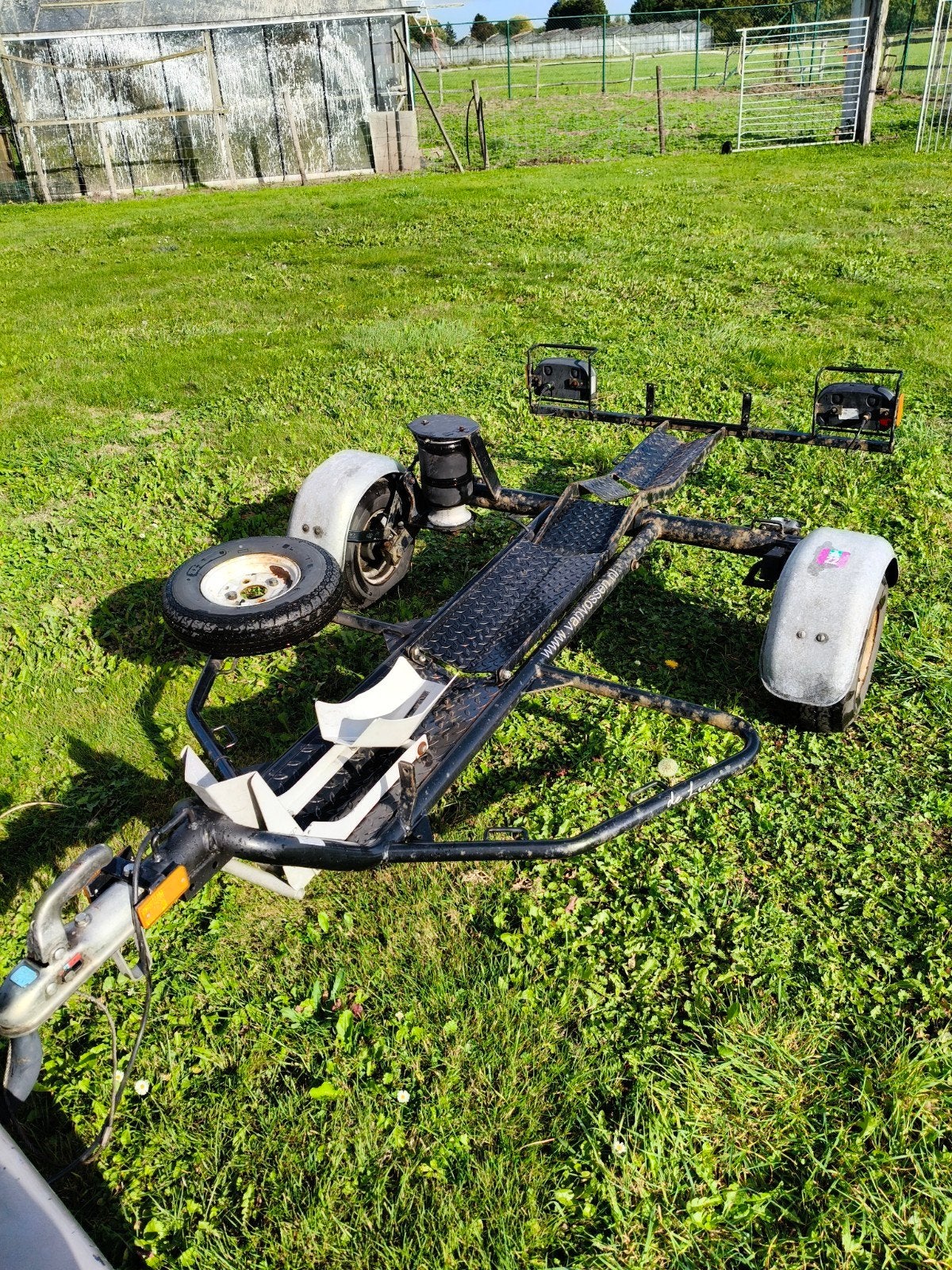 aanhangwagen motor luchtgeveerd, Auto diversen, Ophalen, Gebruikt