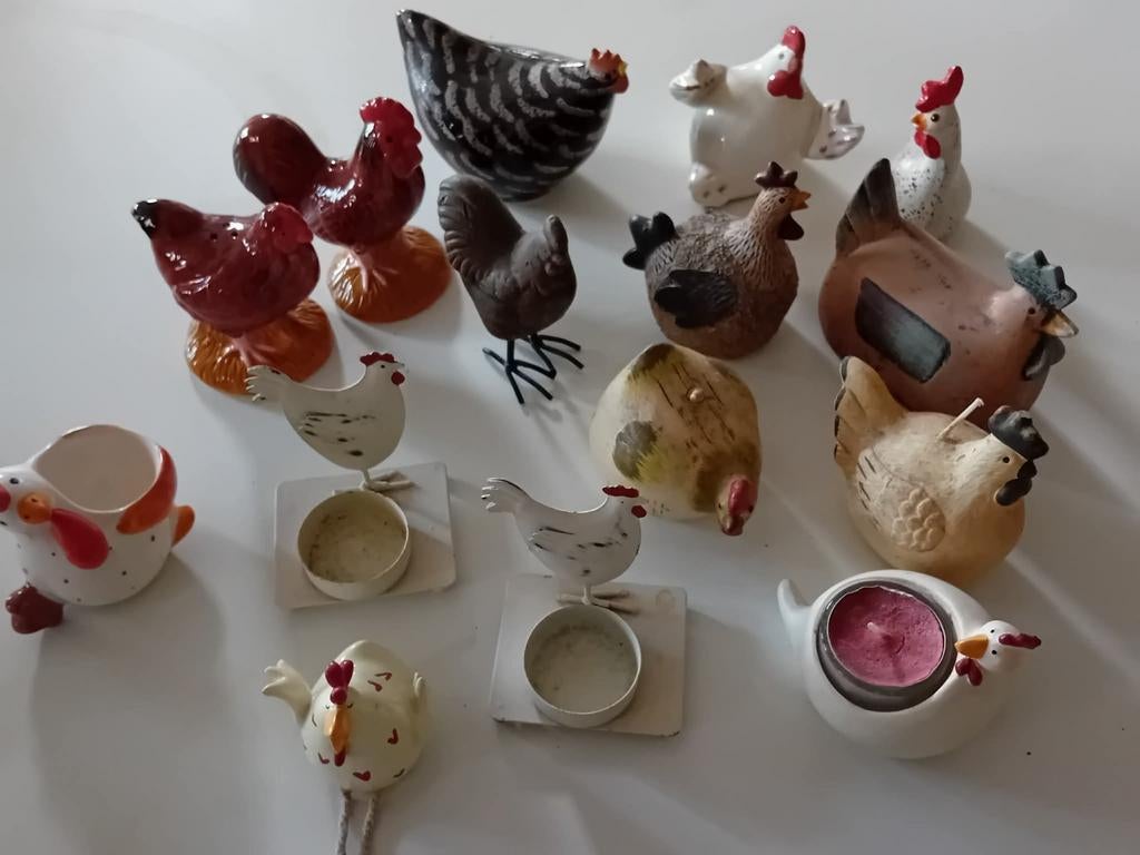 Lot de poules décoratives, Enlèvement, Neuf, Animal