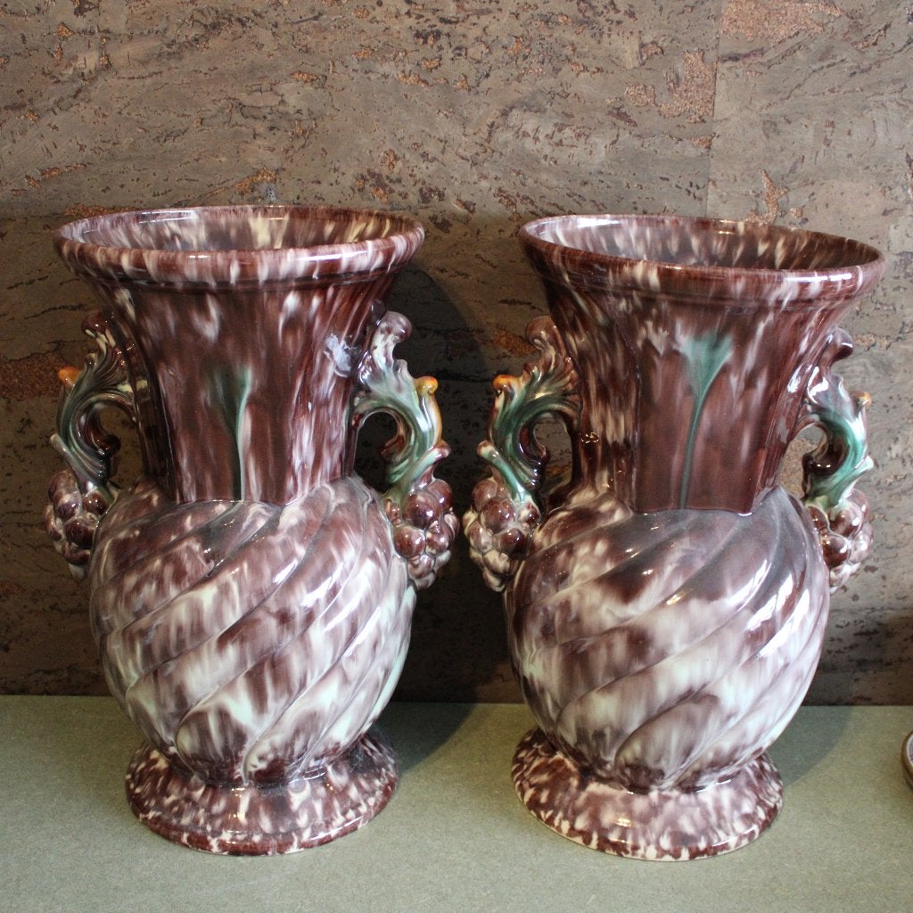 [BESCHRIJVING] Paar Vintage West-Germany Urn Vazen, Ophalen of Verzenden