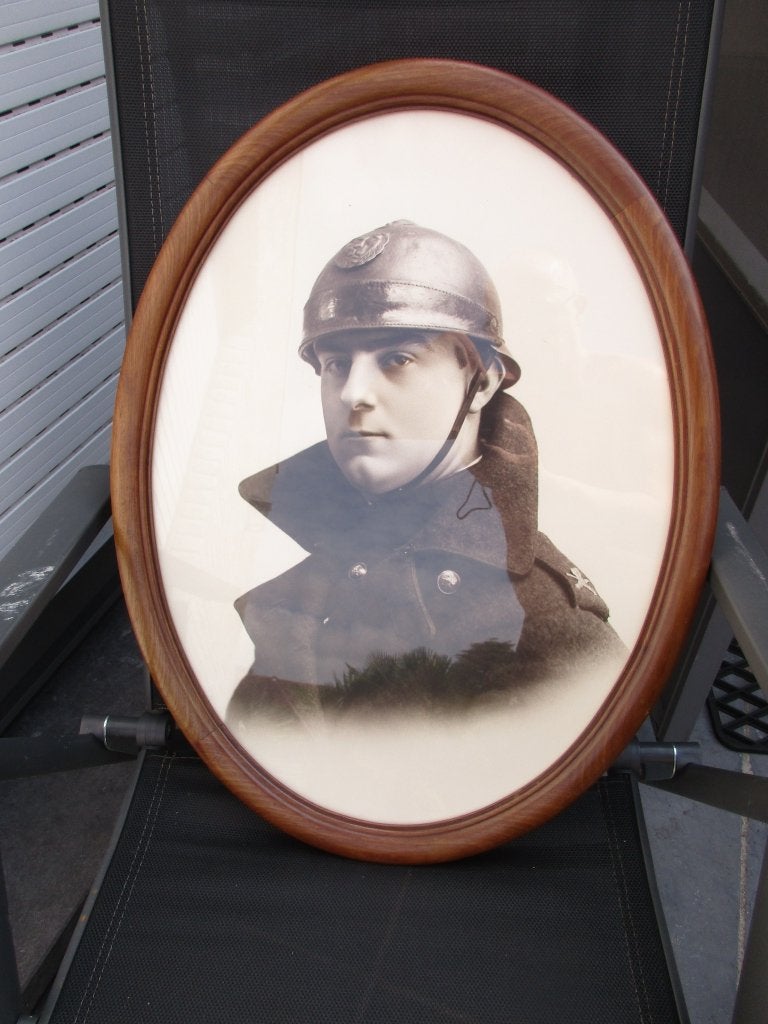 grote kader belgische soldaat met tankhelm, Verzamelen, Ophalen of Verzenden