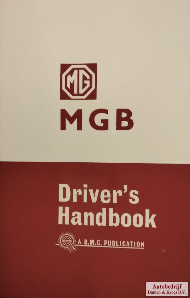 Handboek MGB 63-65 AKD3900C (Engelstalig), Auto diversen, Handleidingen en Instructieboekjes, Ophalen of Verzenden